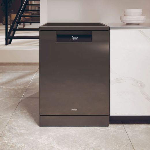 Haier i-Pro Series 7 Standard Dishwasher - Graphite - Dishwasher in kitchen shot